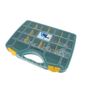 COFFRET 212 VIS A METAUX CHC ACIER ZINGUE BLANC Viswood