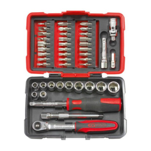 COFFRET DOUILLES ET ACCESSOIRE ULTIMATE®  XS COMPACT 1/4'' (44 PIECES) Ks Tools