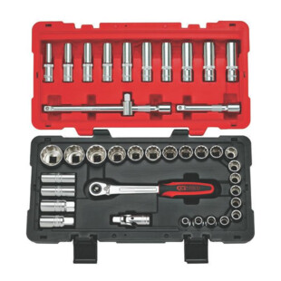 COFFRET DOUILLES ET ACCESSOIRES ULTIMATE 1/2'' (39 PIECES) Ks Tools