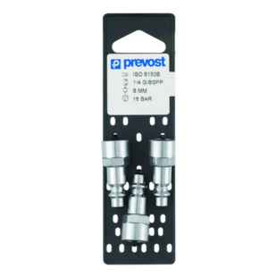 Embout filetage femelle cylindrique G1/4 (par 3) Prevost Air Comprime