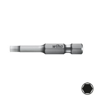 Embout visseuse pro 6 pans mâle Wiha