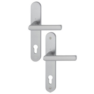 POIGNÉE DE PORTE PLAQUE LARGE  HAMBURG SAILLIE NORMALE Hoppe