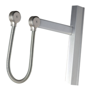 Goulotte + passe-câble inox  Abloy