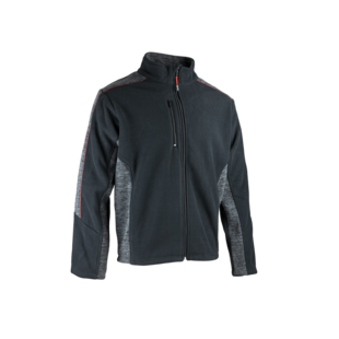 VESTE POLAIRE POLAR GRIS CHINE/NOIR Lma Lebeurre