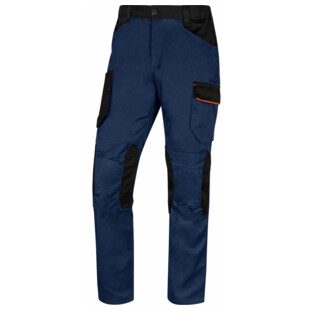 PANTALON DE TRAVAIL MACH2 BLEU MARINE/ORANGE Delta Plus Pro