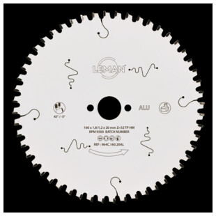 LAME CIRCULAIRE CARBURE FINE ALU LSC.964C.AL Leman