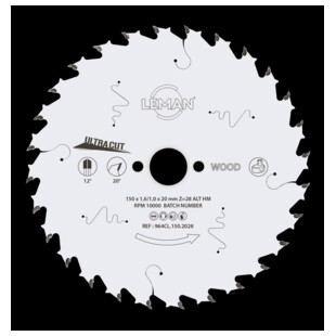 LAME CIRCULAIRE FINE BOIS MASSIF LSC.964CL.W Leman