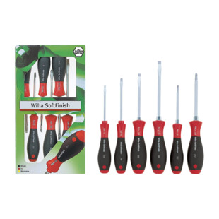 Jeu 6 tournevis fente/Phillips Wiha