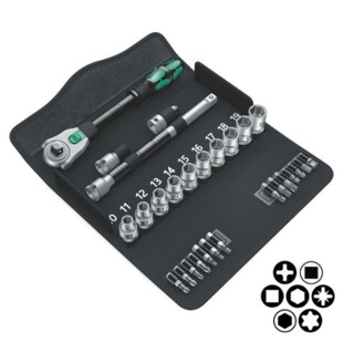 JEU DE CLIQUET ZYKLOP SPEED 1/2'' 8100 SC 6 (28 PIECES) Wera