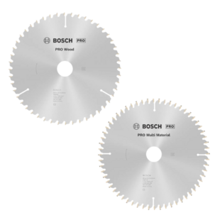 Kit 2 lames scie circulaire pro bois/multi mat 126mm Bosch