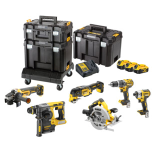 Kit 6 outils XR 18V 5AH LI-ON Brushless Dewalt