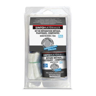 KIT DE REPARATION RESINE + TISSU DE VERRE SINTO Sinto