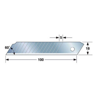 LAME DE CUTTER ENDURA BLADE 18 MM (ETUI DE 10) Tajima