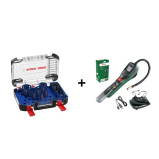 Lot coffret trepan expert + EASYPUMP Bosch