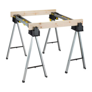 Lot treteaux pliables haute capacité Stanley