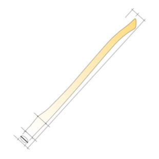 MANCHE DE HACHE CANADIENNE LEBORGNE D 60X20 90 CM FRENE VERNIS Jacquenet Malin