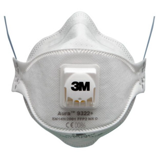 MASQUE ANTI-POUSSIERES SERIE 3M AURA 9300+ AVEC SOUPAPE 3M France