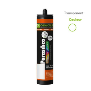 Mastic silicone Prestige colour transparent cart300ml Dl Chemicals