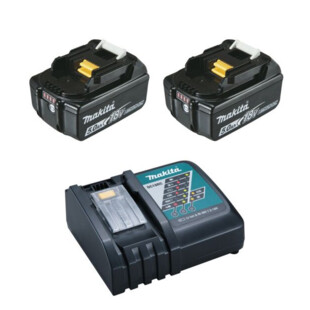 PACK ENERGIE LI-ION 18V 2X5AH + CHARGEUR SIMPLE DC18RC Makita
