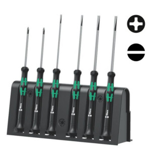 TOURNEVIS ELECTRONICIEN 2035/6A (JEU DE 6) Wera