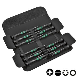 TOURNEVIS ELECTRONICIEN KRAFTFORM MICRO 12 UNIVERSAL 1 (JEU DE 12) Wera