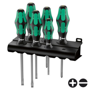 TOURNEVIS KRAFTFORM PLUS LASERTIP 334/6 (JEU DE 6) Wera