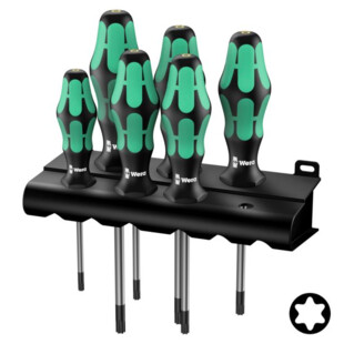TOURNEVIS KRAFTFORM PLUS TORX 367/6 (JEU DE 6) Wera