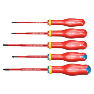 TOURNEVIS PROTWIST ISOLE 1000 V (JEU DE 5) Facom