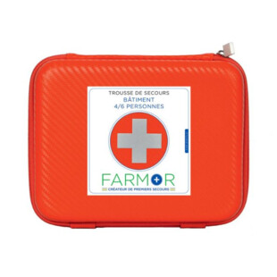 Trousse de secours 4/6 pers Fluo Farmor