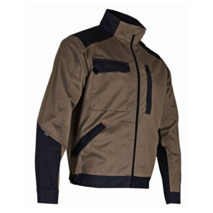 Veste chataigne/noir Graveur 60% coton Lma Lebeurre