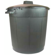 Poubelle a gravats polypropylene 80 l avec couvercle pb80