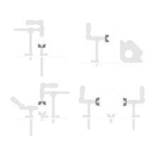 Adaptateur pour tube compatible pince piston tcp et serre joint tcs