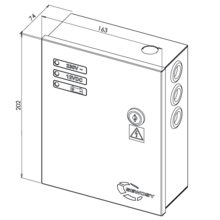 Alimentation en coffret 3 leds