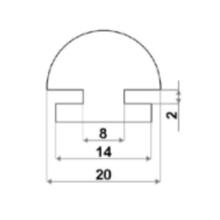 Baguette de protection polyamide