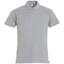 Basic polo grey melange