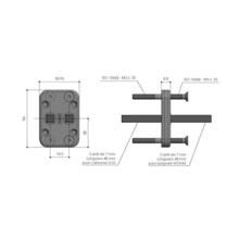 Boitier renvoi fouillot pour battée alu