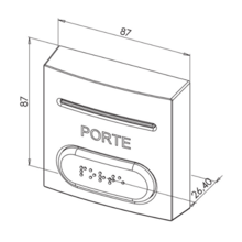 Bouton poussoir abs no/nf + led