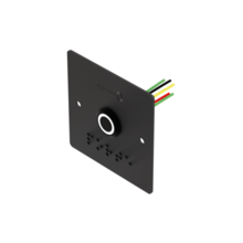 Bouton poussoir avec plaque noir - gamme intom