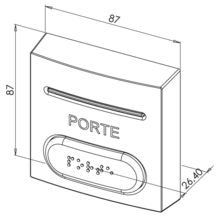 Bouton poussoir pmr abs