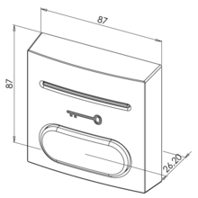 Bouton poussoir abs no/nf + led