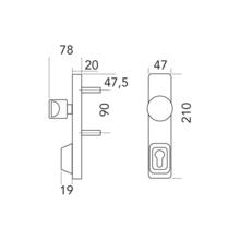 Bouton tournant pour antipanique