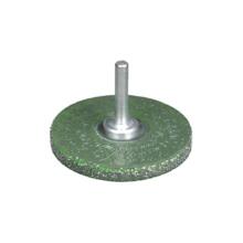 Brosse circulaire sur tige de 6 mm ø63 mm ép.8 mm acier enrobé 0,30 mm