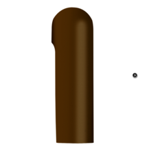 Cache fiche alu bout rond