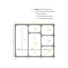 Cale de vitrage pour verrière v30