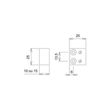 Cale pour verrou de condamnation