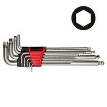 Cle male 6 pans pour empreinte abimee (9 pieces)