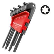 Cle male torx longue tete sperique (jeu de 8)
