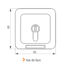 Contacteur à clé universel sans cylindre