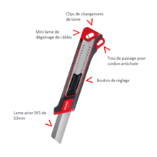 Couteau à lame rétractable