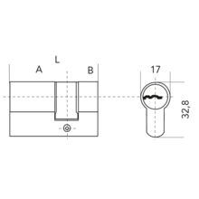 Demi-cylindre wsm5 - 4 clés